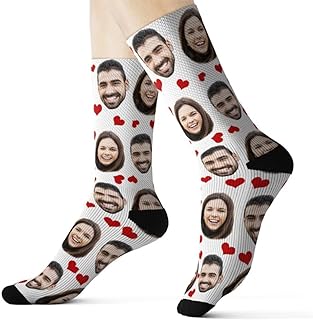 Calcetines personalizados blancos caras